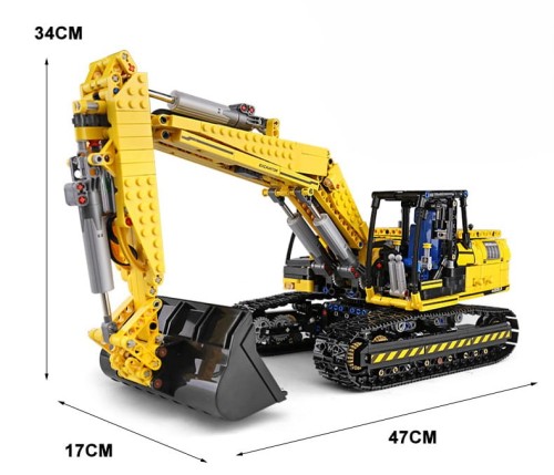 MOULD KING 13112 KOPARKA MECHANICAL DIGGER | 1830 EL.