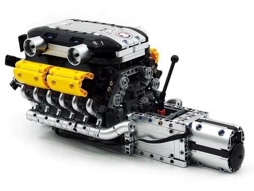 MOULD KING 10202 SILNIK LAMBORGHINI V12 ENGINE &amp; GEARBOX | 1260 EL.