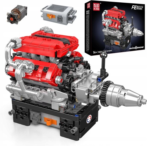 KLOCKI MOULD KING 10204 SILNIK FERRARI V8 ENGINE | 750 EL.