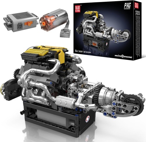 KLOCKI MOULD KING 10207 SILNIK PAGANI V8 ENGINE | 761 EL.