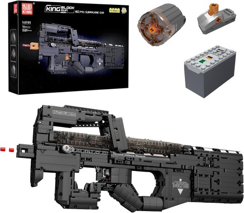 KLOCKI MOULD KING 14018S PISTOLET MASZYNOWY P90 SUBMACHINE GUN | 1668 EL.