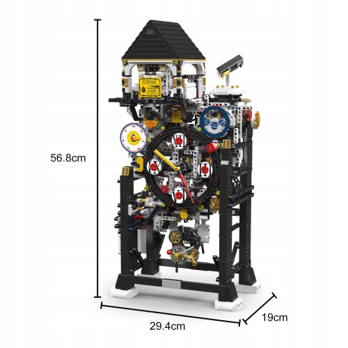 Klocki Mould King 10159 Zegar Mechaniczny Cyberpunk Clock | 3181 el.