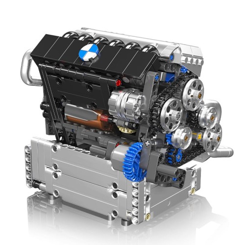 Klocki Mould King 10213 Silnik BMW S55 Rzędowy Sześciocylindrowy | 744 el.