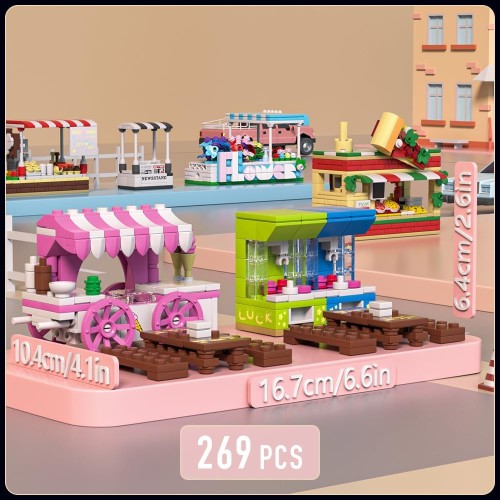 MOULD KING 24033 SKLEP ICE CREAM TRUCK &amp; CLAW MACHINE | 269 EL.