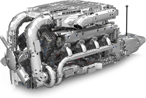 KLOCKI MOULD KING 10168  SILNIK V8 TWIN-TURBO ENGINE_2