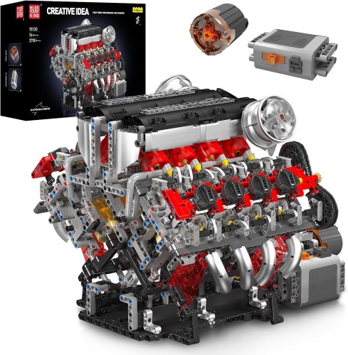 MOULD KING 10130 SILNIK F488 V8 ENGINE | 2718 EL.