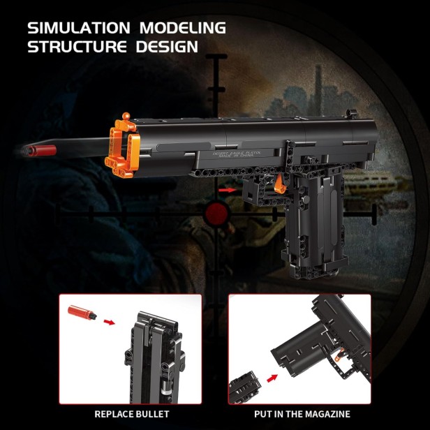 MOULD KING 14004S PISTOLET DESERT EAGLE | 563 EL.