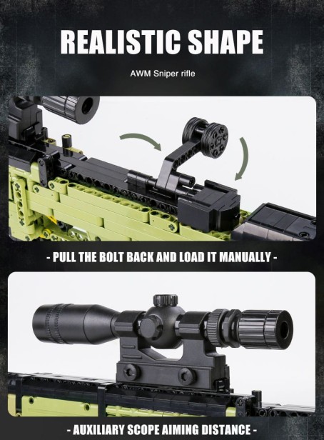 MOULD KING 14010 KARABIN AWM SNIPER RIFLE | 1628EL.