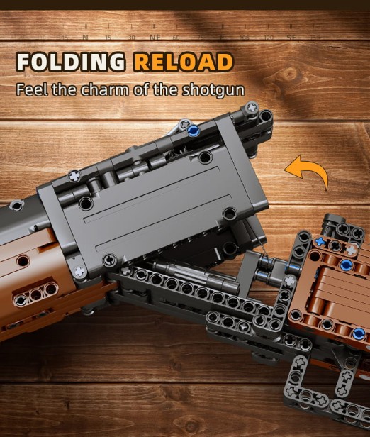 MOULD KING 14016S DOUBLE-BARRELED SHOT GUN | 1015 EL.