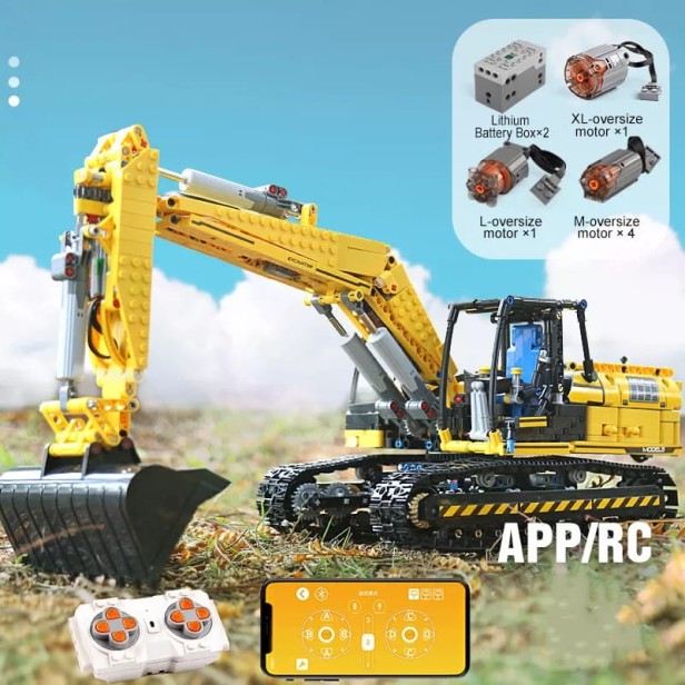 MOULD KING 13112 KOPARKA MECHANICAL DIGGER | 1830 EL.