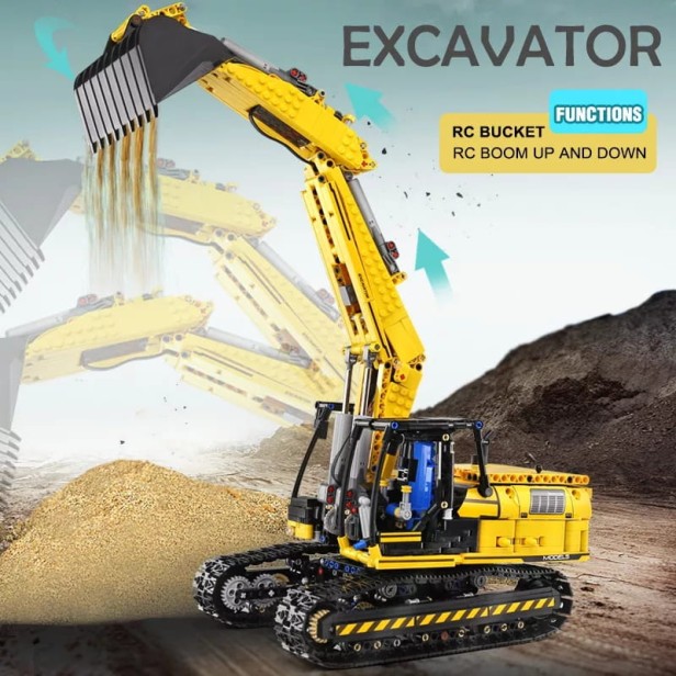 MOULD KING 13112 KOPARKA MECHANICAL DIGGER | 1830 EL.