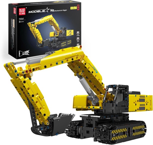 MOULD KING 15061 KOPARKA GĄSIENICOWA MECHANICAL DIGGER | 1113 EL.