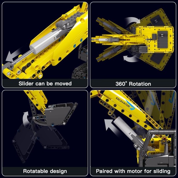 MOULD KING 15061 KOPARKA GĄSIENICOWA MECHANICAL DIGGER | 1113 EL.