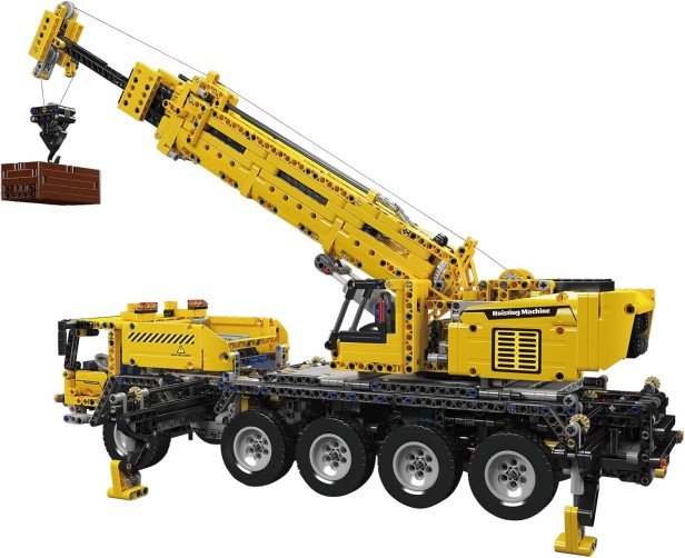 MOULD KING 17047 POJAZD Z DŹWIGIEM MECHANICAL CRANE C+ | 2688 EL.