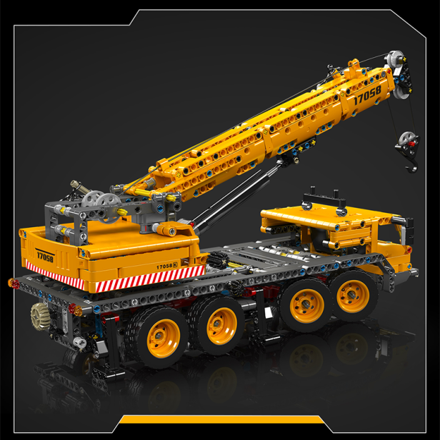 MOULD KING 17058 CIĘŻARÓWKA Z DŹWIGIEM MOBILE CRANE | 997 EL.