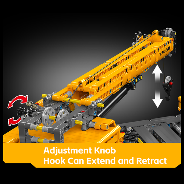 MOULD KING 17058 CIĘŻARÓWKA Z DŹWIGIEM MOBILE CRANE | 997 EL.