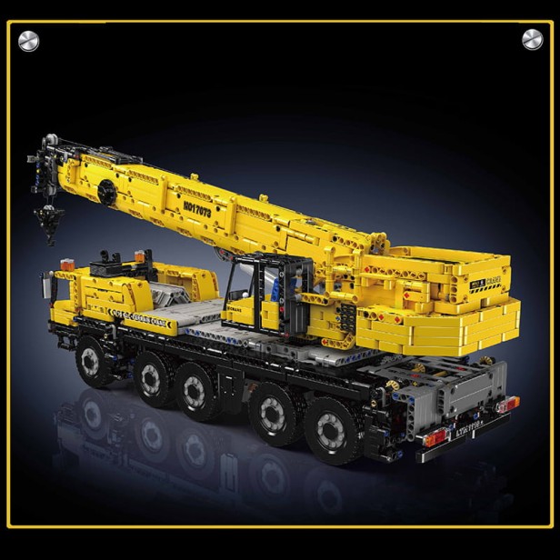 MOULD KING 17073 CIĘŻARÓWKA Z DŹWIGIEM CRANE LTM 1110 | 3218 EL.