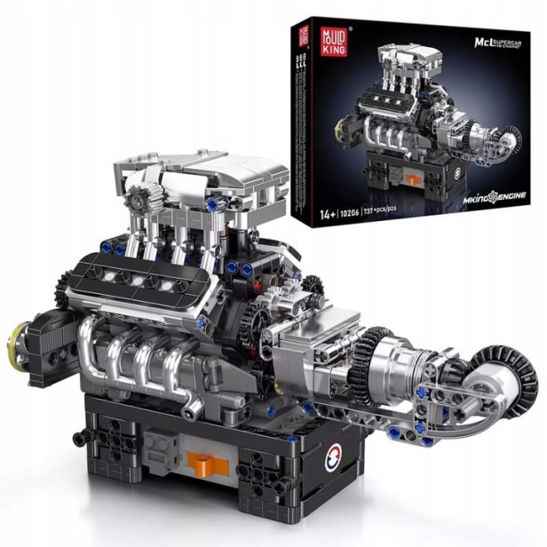 MOULD KING 10206 SILNIK MCLAREN V8 ENGINE | 737 EL.
