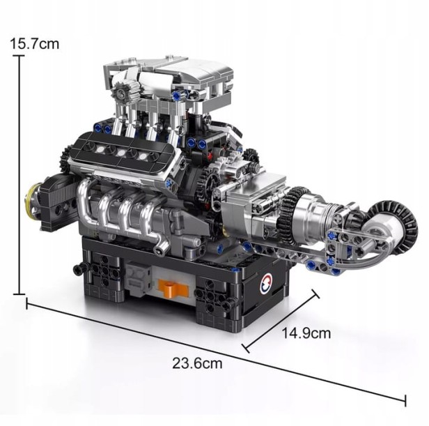 MOULD KING 10206 SILNIK MCLAREN V8 ENGINE | 737 EL.