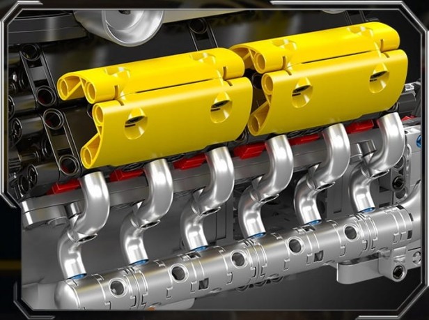 MOULD KING 10202 SILNIK LAMBORGHINI V12 ENGINE &amp; GEARBOX | 1260 EL.