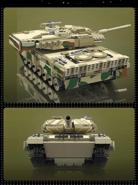 MOULD KING 20020S CZOŁG LEOPARD 2 TANK | 1100 EL.