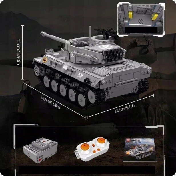 MOULD KING 20032 CZOŁG M16 HELLCAT DESTROYER | 971 EL.