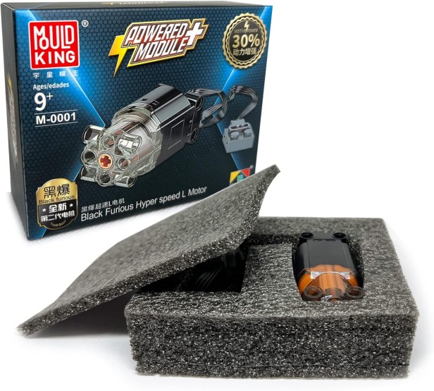 MOULD KING M-0001 SILNIK ELEKTRYCZNY BLACK FURIOUS L-MOTOR POWER FUNCTIONS