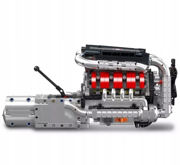 KLOCKI MOULD KING 10203 SILNIK MERCEDES-BENZ V8 ENGINE &amp; GEARBOX | 1169 EL.
