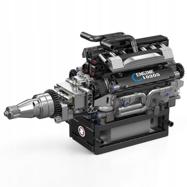 KLOCKI MOULD KING 10205 SILNIK ROLLS-ROYCE V12 ENGINE | 733 EL.