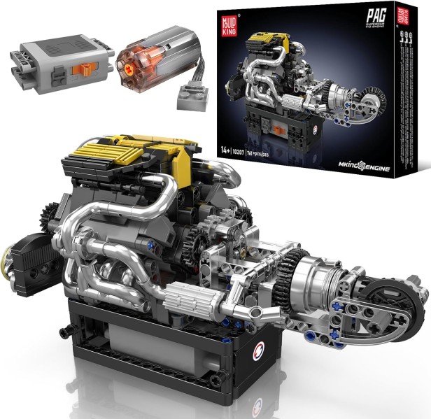 KLOCKI MOULD KING 10207 SILNIK PAGANI V8 ENGINE | 761 EL.