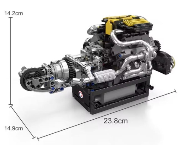 KLOCKI MOULD KING 10207 SILNIK PAGANI V8 ENGINE | 761 EL.