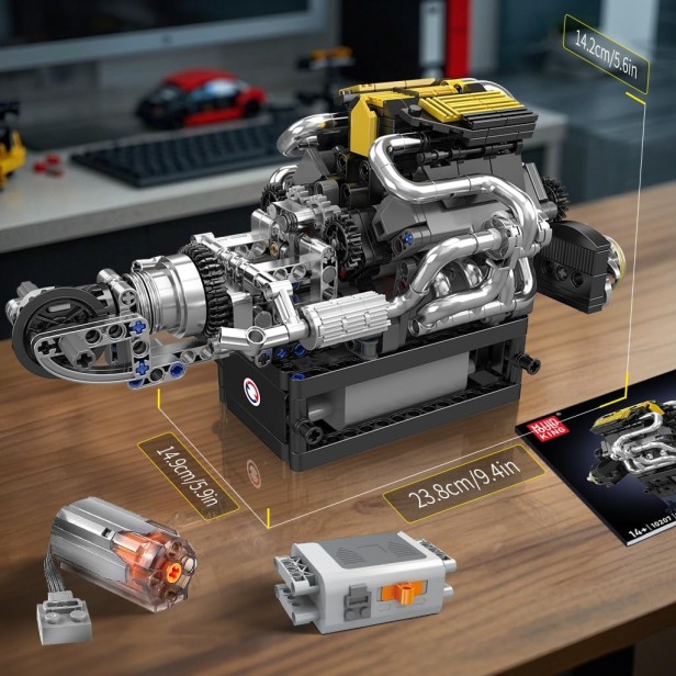 KLOCKI MOULD KING 10207 SILNIK PAGANI V8 ENGINE | 761 EL.