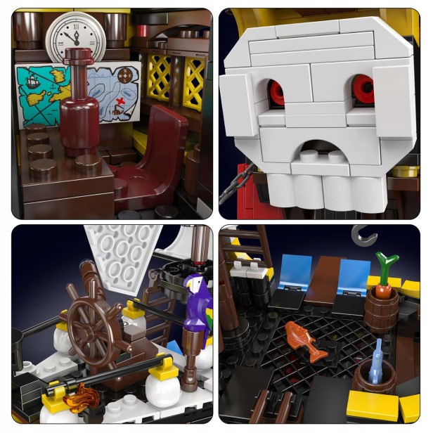 KLOCKI MOULD KING 10137 STATEK PIRACKI REDBEARD'S REVENGE | 928 EL.