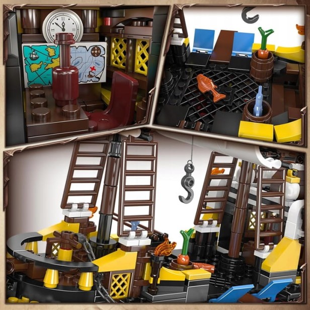 KLOCKI MOULD KING 10137 STATEK PIRACKI REDBEARD'S REVENGE | 928 EL.