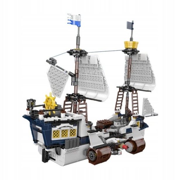 KLOCKI MOULD KING 10147 LATAJĄCY STATEK PIRACKI SAVIOR SPACESHIP | 1281 EL.
