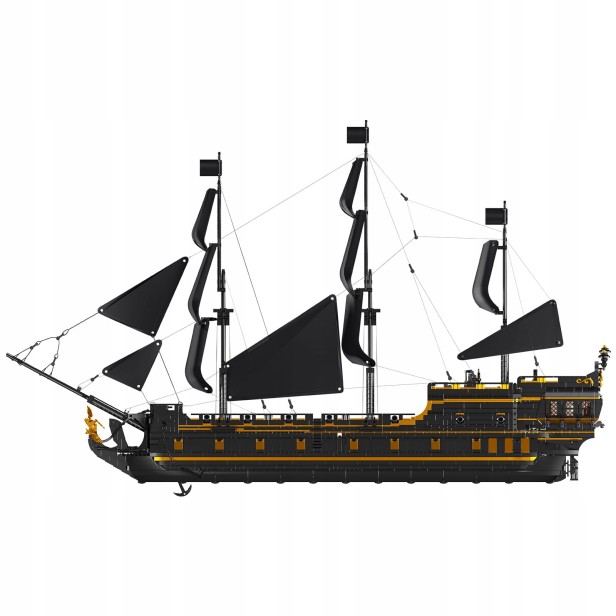 KLOCKI MOULD KING 13186 STATEK PIRACKI CZARNA PERŁA BLACK PEARL II | 5266 EL.