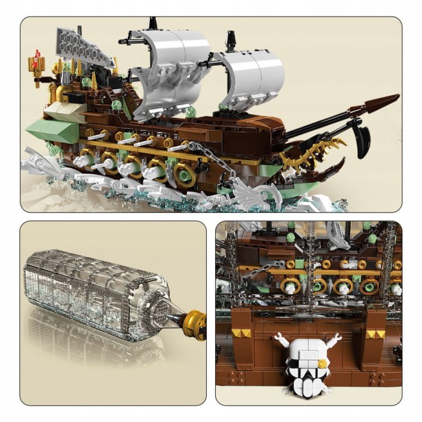 KLOCKI MOULD KING 10067 STATEK DUTCHMAN IN A BOTTLE | 2499 EL.