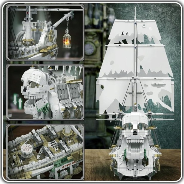 KLOCKI MOULD KING 13193 STATEK PIRACKI WIDMO STYX | 3769 EL.