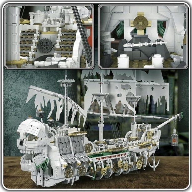 KLOCKI MOULD KING 13193 STATEK PIRACKI WIDMO STYX | 3769 EL.