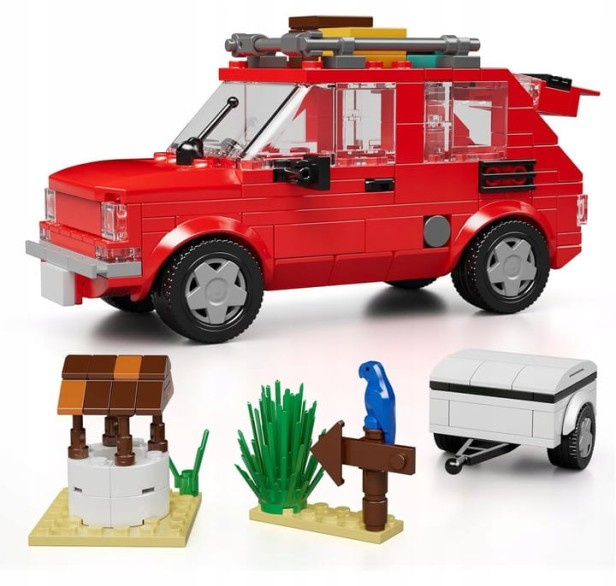 KLOCKI MOULD KING 24074 SAMOCHÓD FIAT 126P | 383 EL.