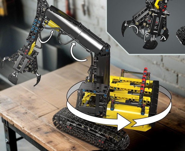 KLOCKI MOULD KING 17077 HYDRAULICZNY CHWYTAK HYDRAULIC LOG GRAPPLE | 866 EL.
