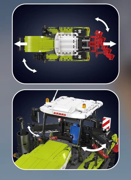 Klocki Mould King 17093 Traktor Gąsiennicowy Crawler Tractor | 1357 el.