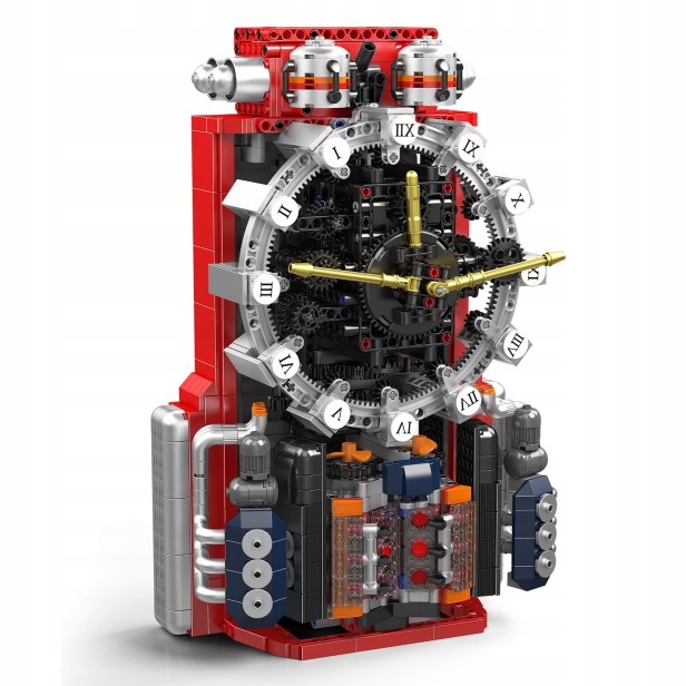 Klocki Mould King 10187 Zegar Mechaniczny Cyberpunk Clock | 1601 el.