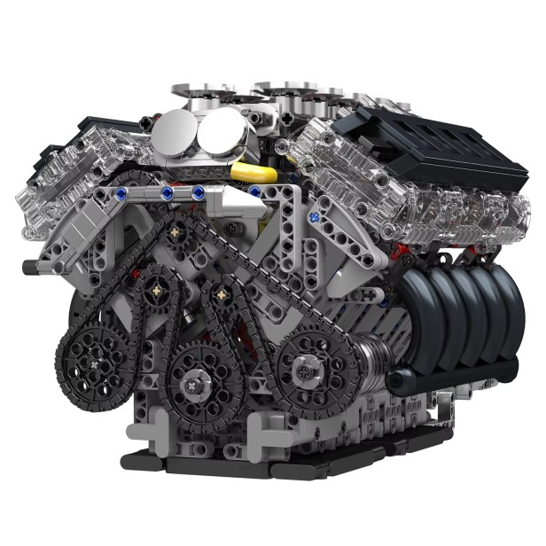 Klocki Mould King 10250 Silnik Lexus LR V10 Engine &amp; Gearbox | 1834 el.
