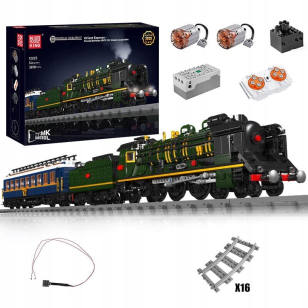Klocki Mould King 12025S Pociąg Lokomotywa Parowa SNCF 231 | 3098 el.