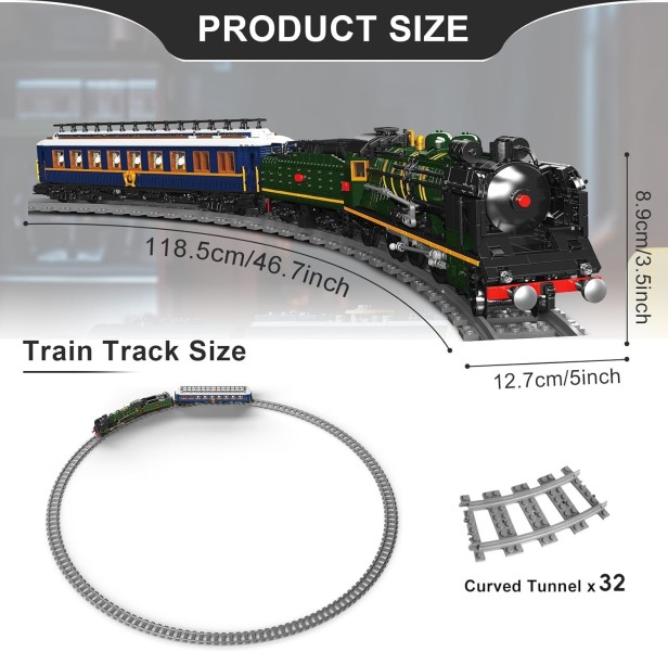 Klocki Mould King 12025S Pociąg Lokomotywa Parowa SNCF 231 | 3098 el.