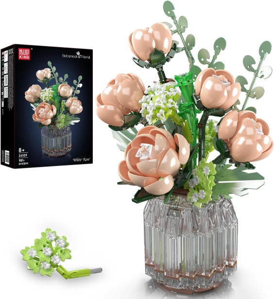 Klocki Mould King 24109 Kwiatki W Doniczce Róże | 981 el.