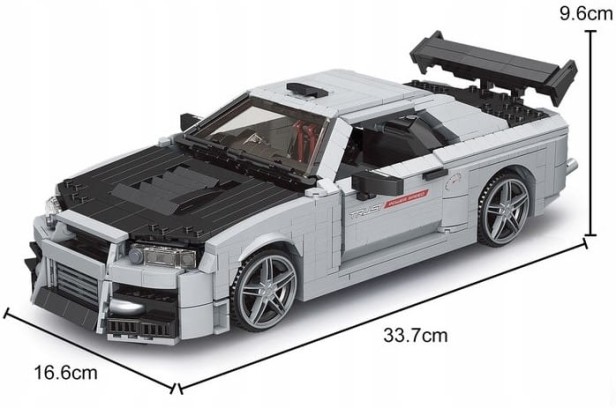 MOULD KING 10113 SAMOCHÓD SKYLINE GTR | 1471 EL.