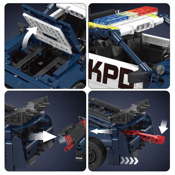 MOULD KING 15073 SAMOCHÓD MUSTANG BARRICADE | 786 EL.