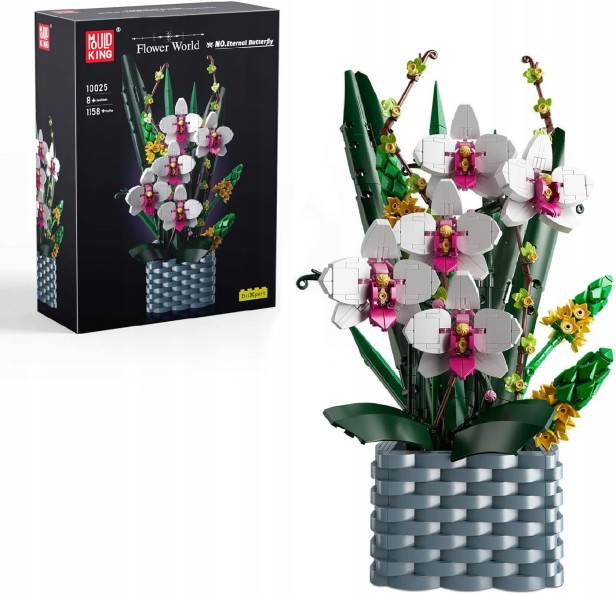 MOULD KING 10025 KWIATEK ETERNAL BUTTERFLY  | 1158 EL.
